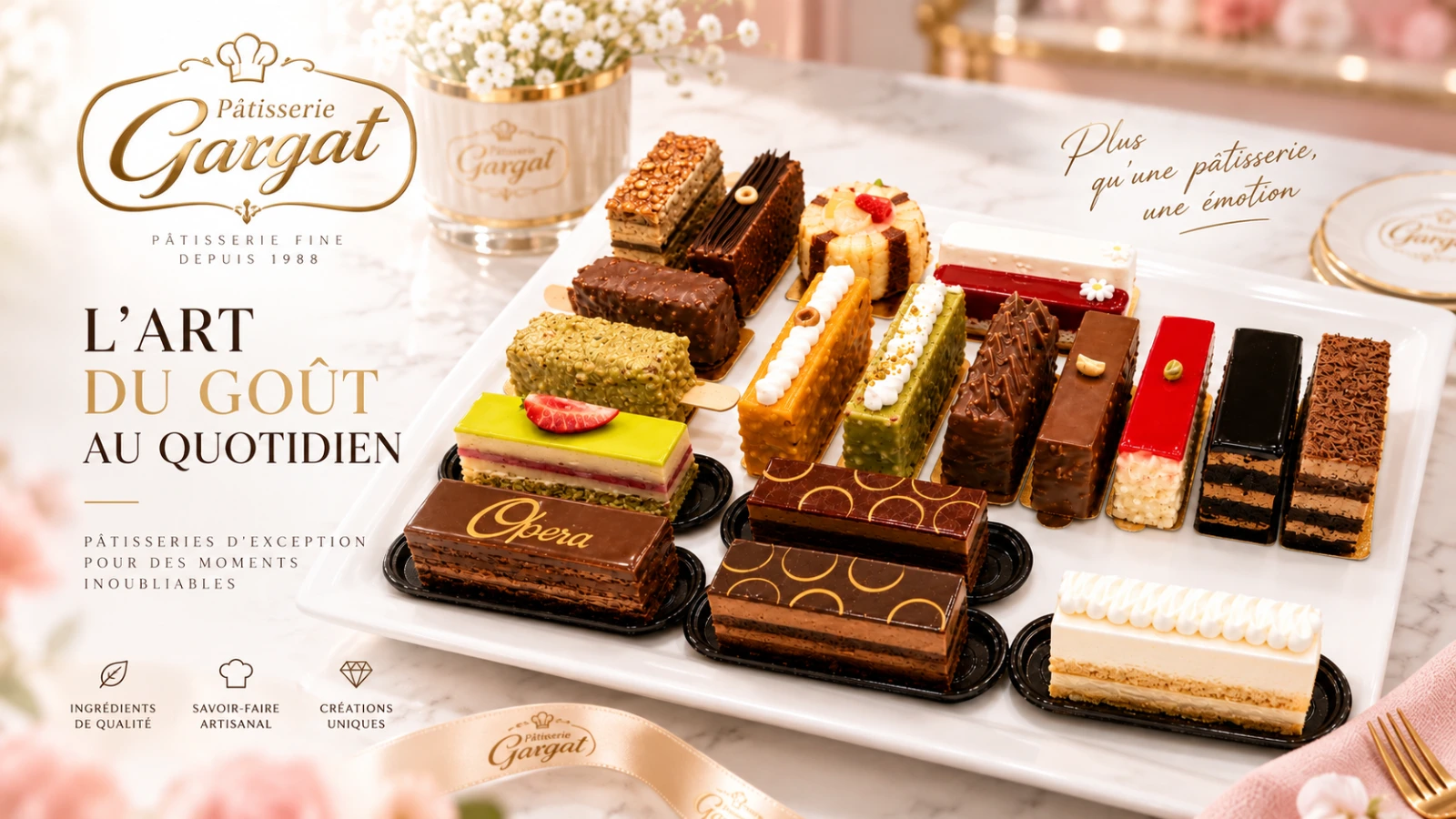 Pâtisserie Gargat — création Pâtisserie Gargat