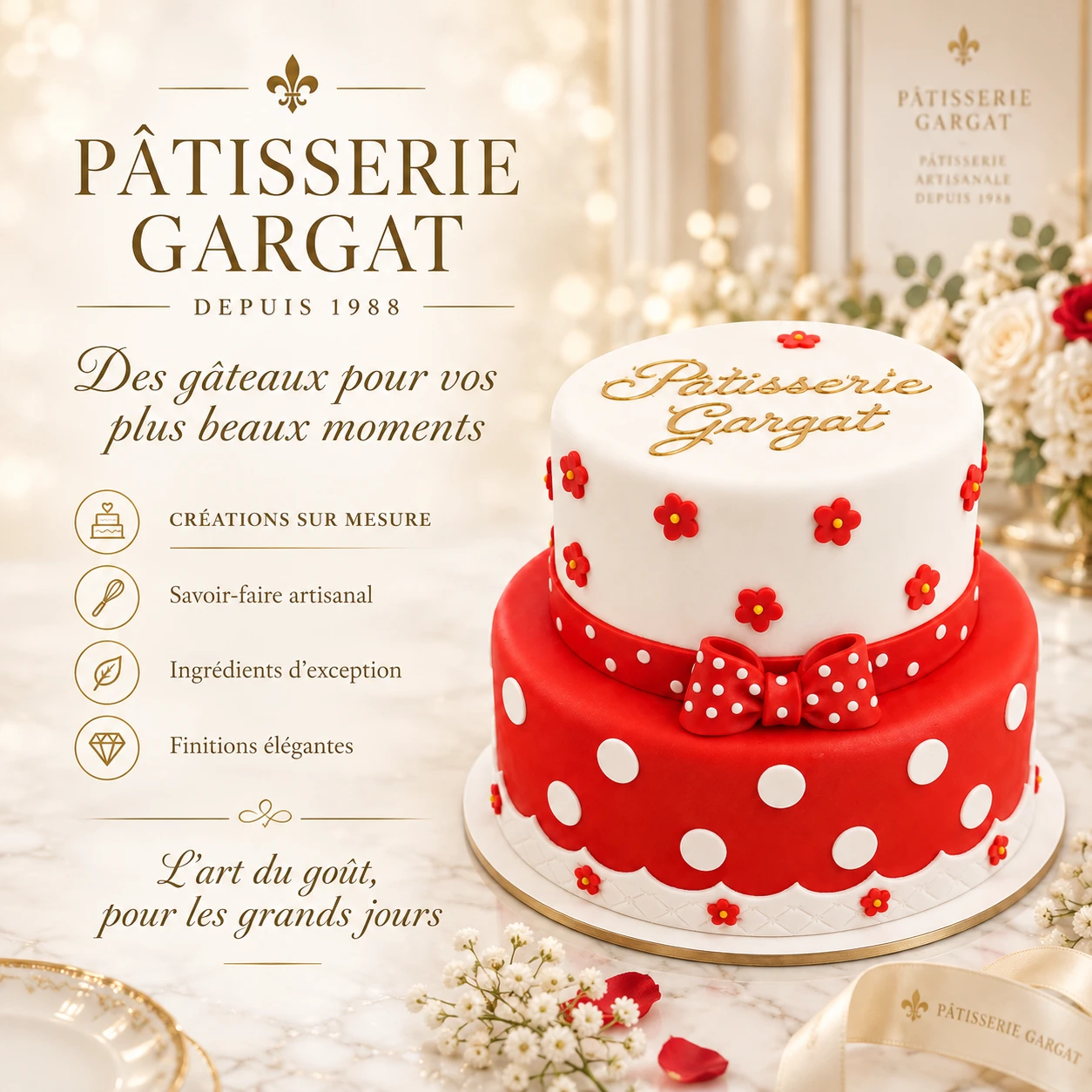 Pâtisserie Gargat — création Pâtisserie Gargat