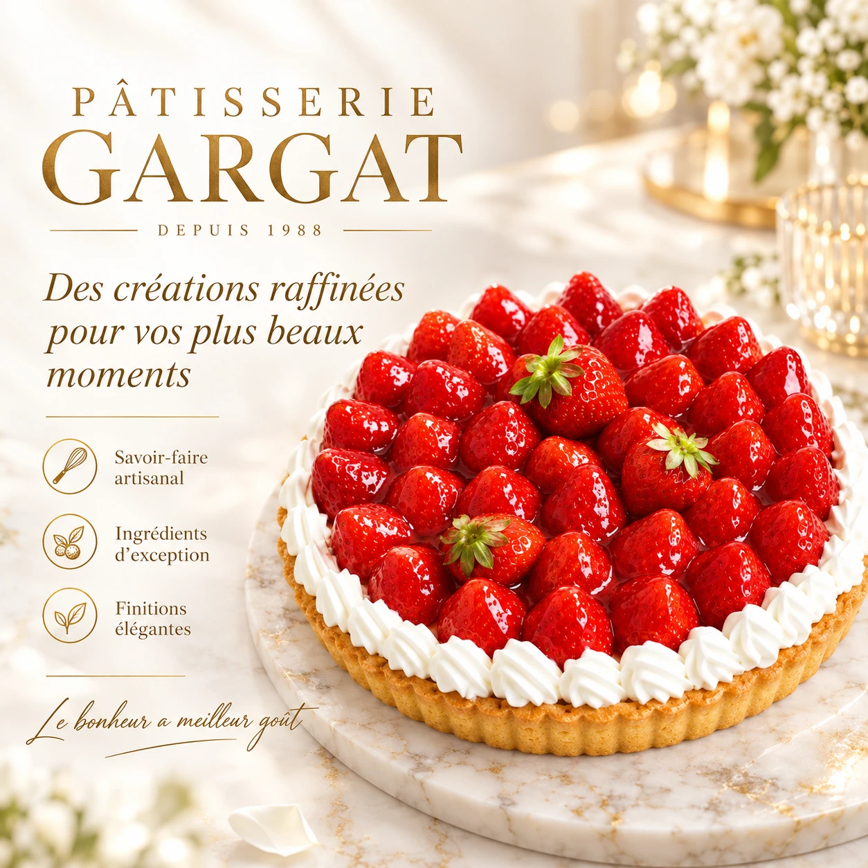 Pâtisserie Gargat — création Pâtisserie Gargat