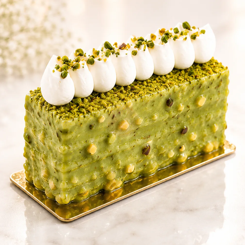 Pavé Pistache — Pâtisserie Gargat
