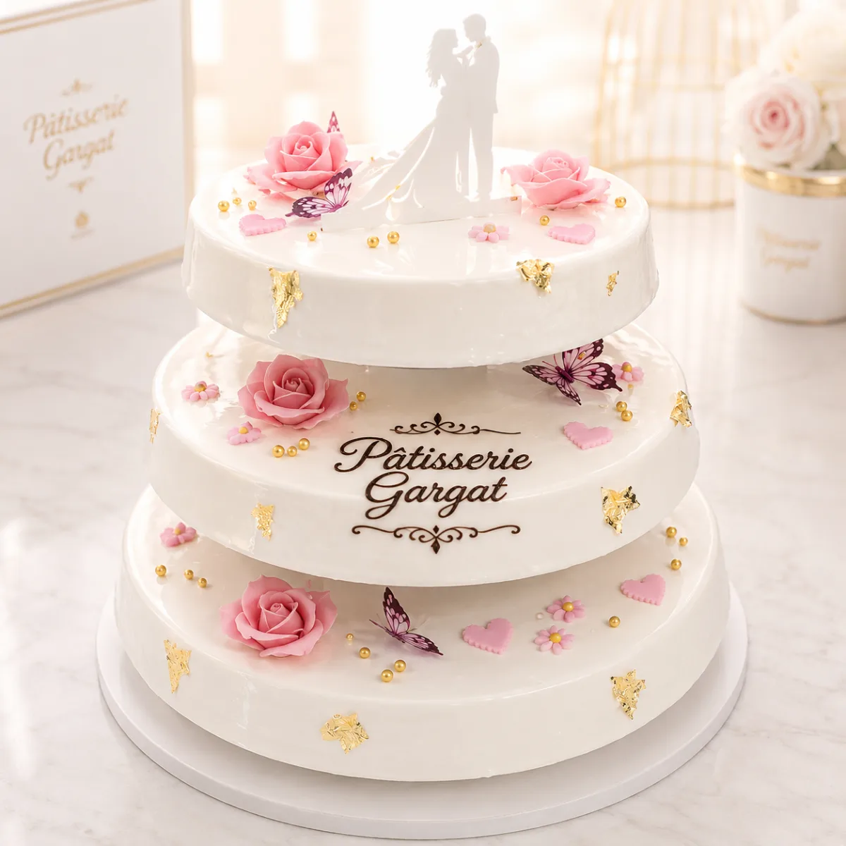 Gateau mariage 3 etages