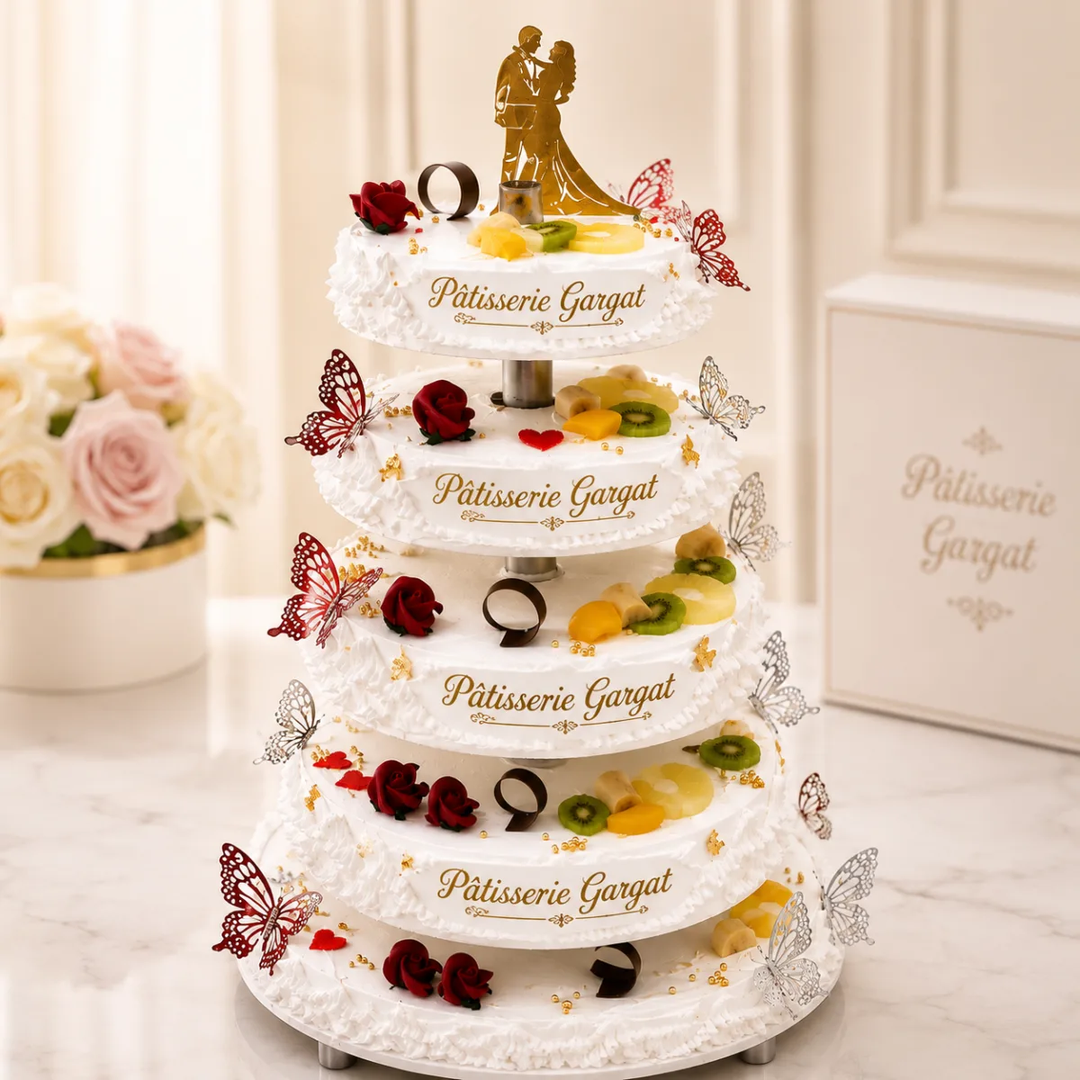 Gateau mariage 5 etages