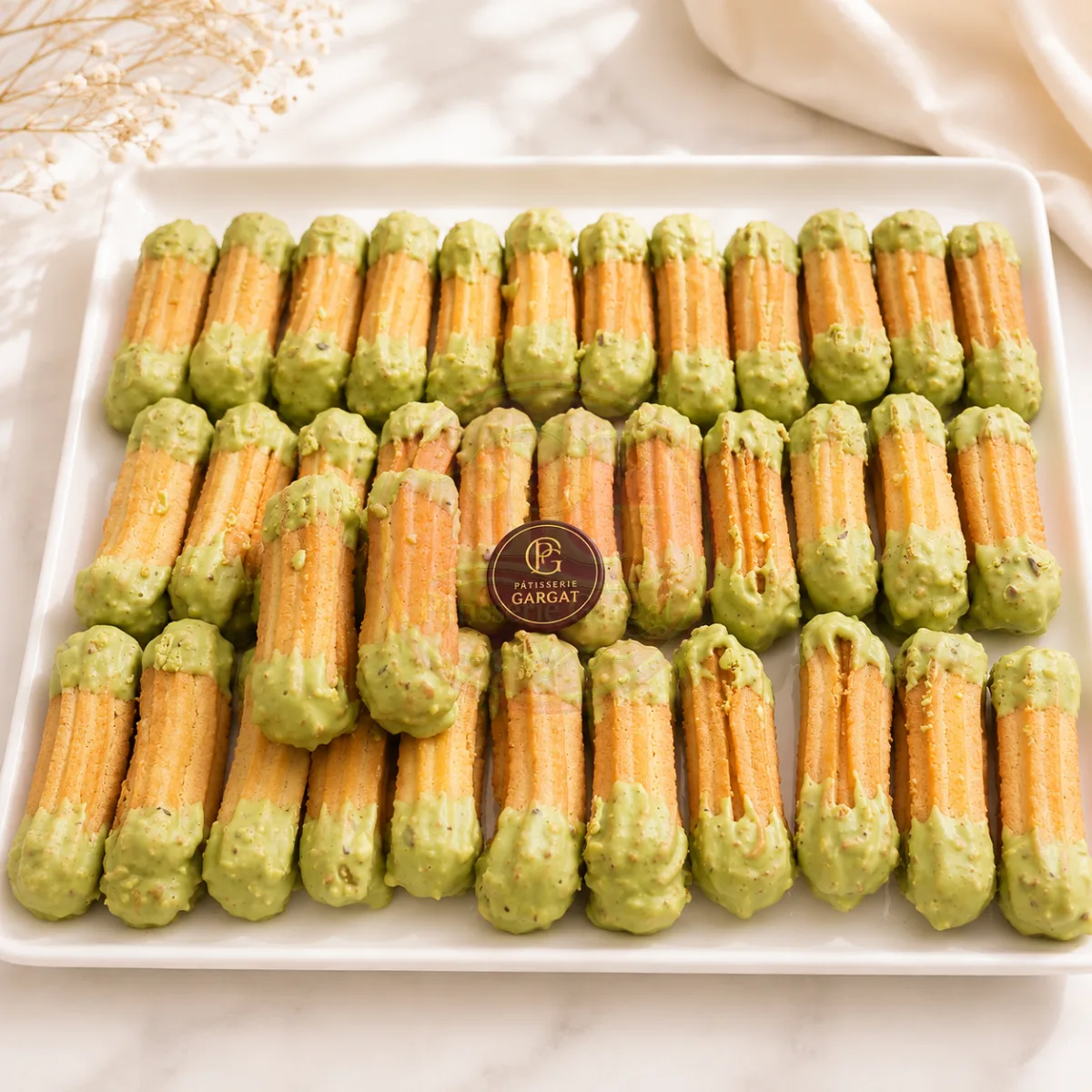 Petits fours à la pistache — Pâtisserie Gargat