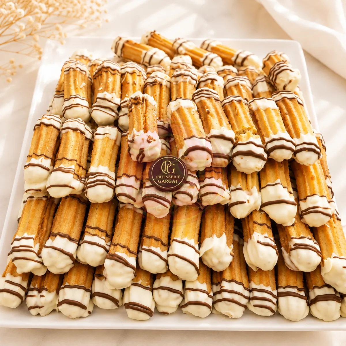 Petits fours au chocolat  blanc — Pâtisserie Gargat