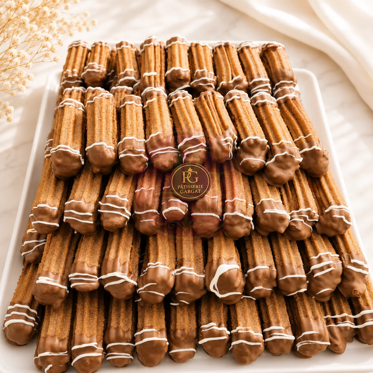 Petits fours  doré au chocolat — Pâtisserie Gargat