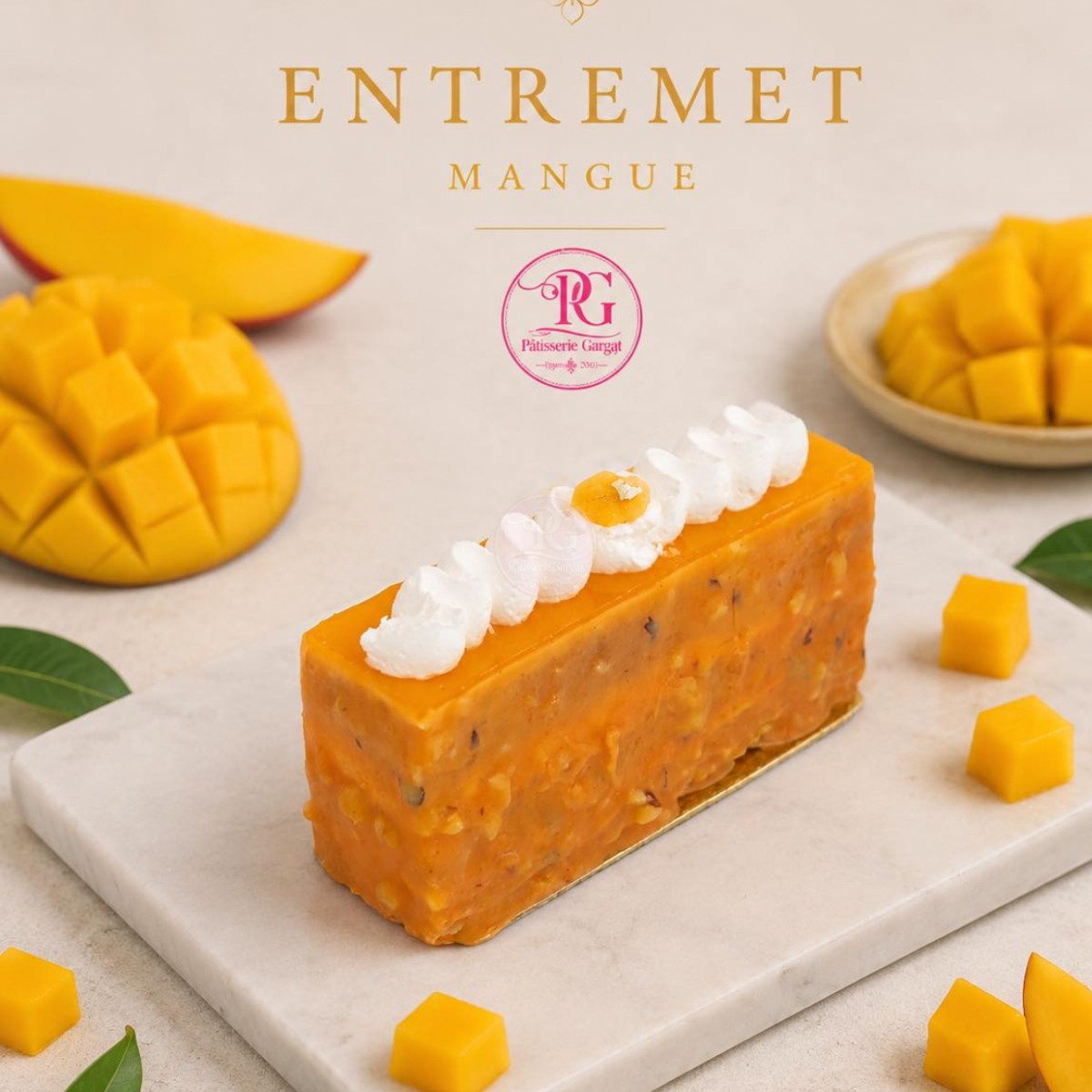 Entremet Mangue — Pâtisserie Gargat
