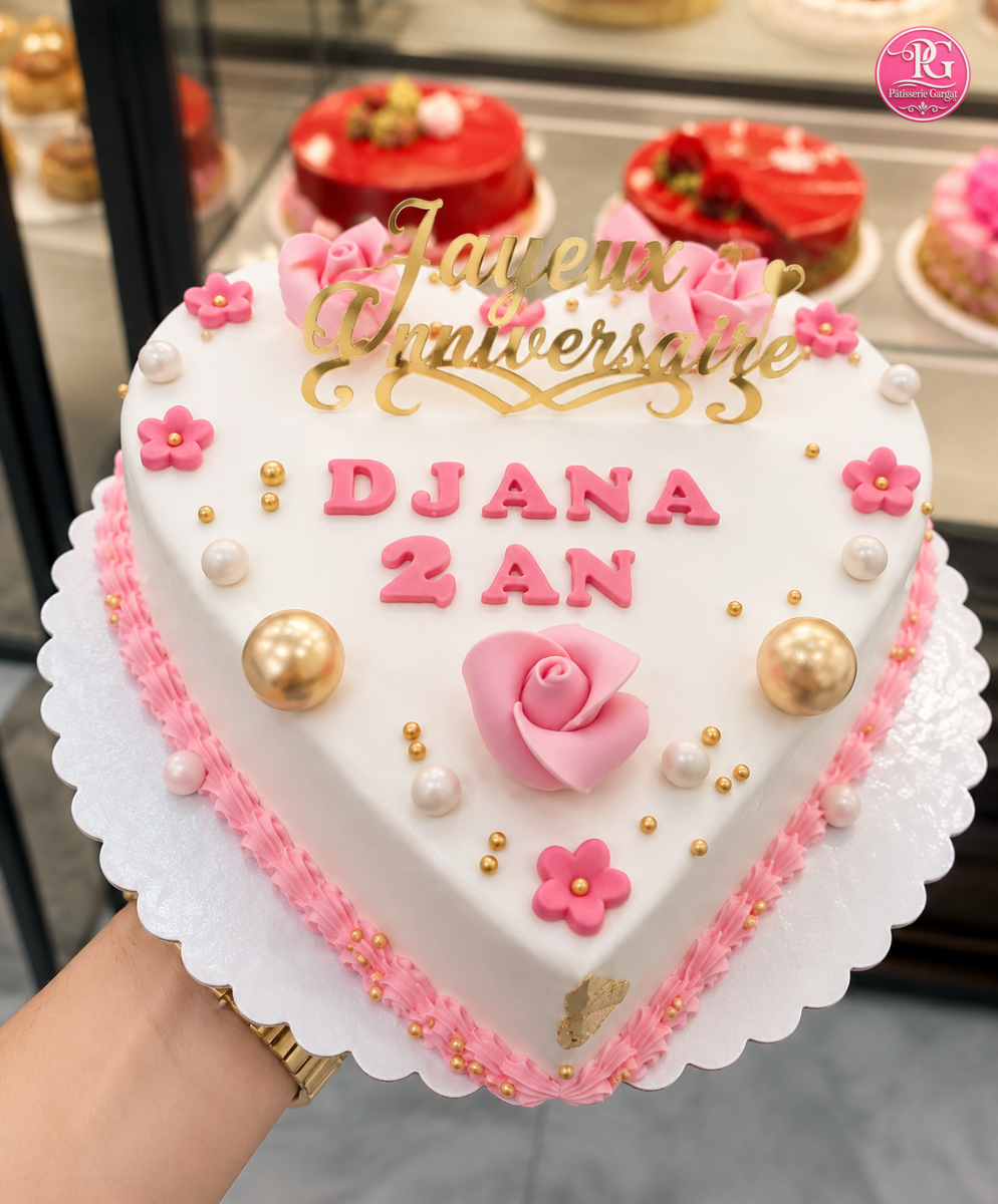Tarte en forme de coeur