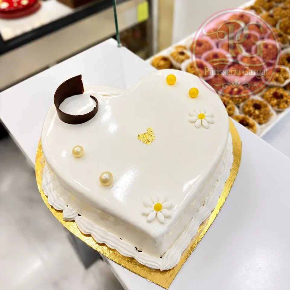 Mini cœur vanille — Pâtisserie Gargat