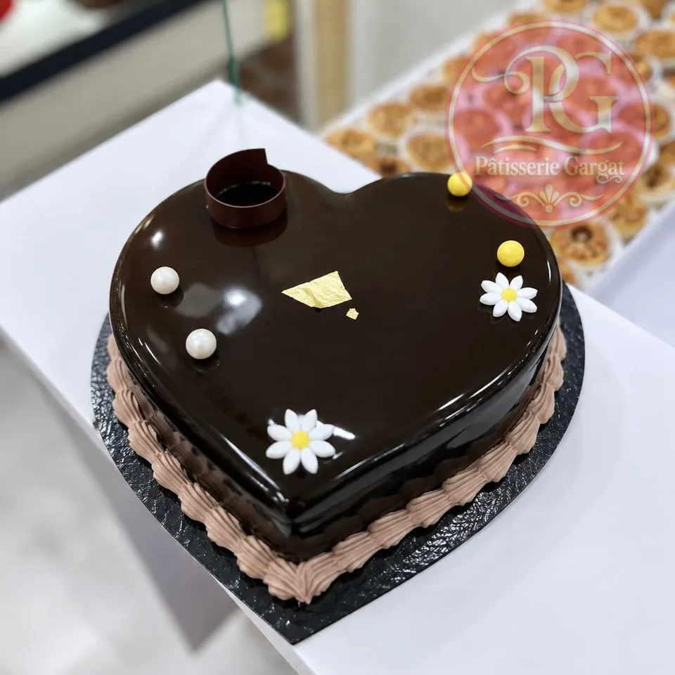 Mini cœur chocolat noir — Pâtisserie Gargat