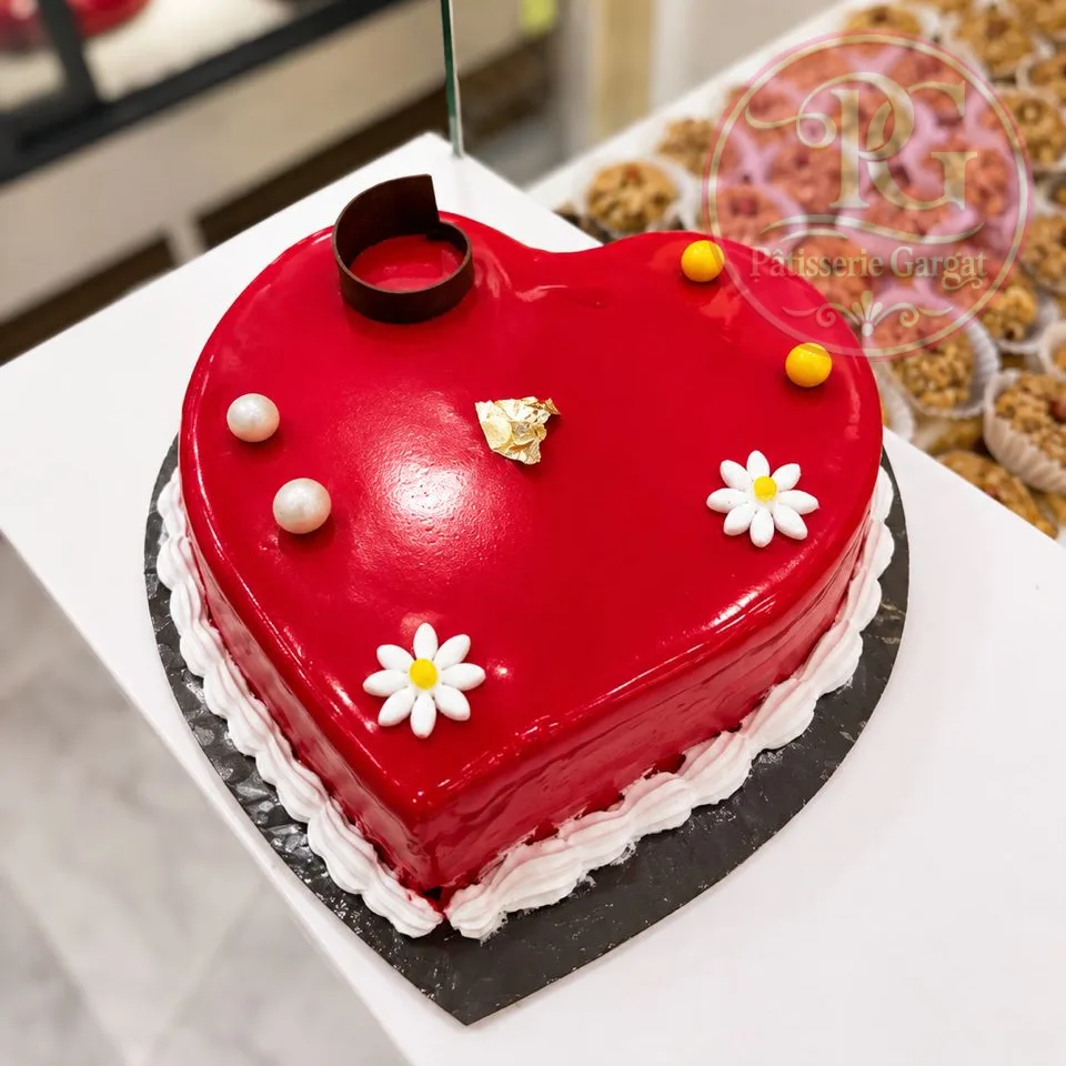Mini cœur fraise — Pâtisserie Gargat