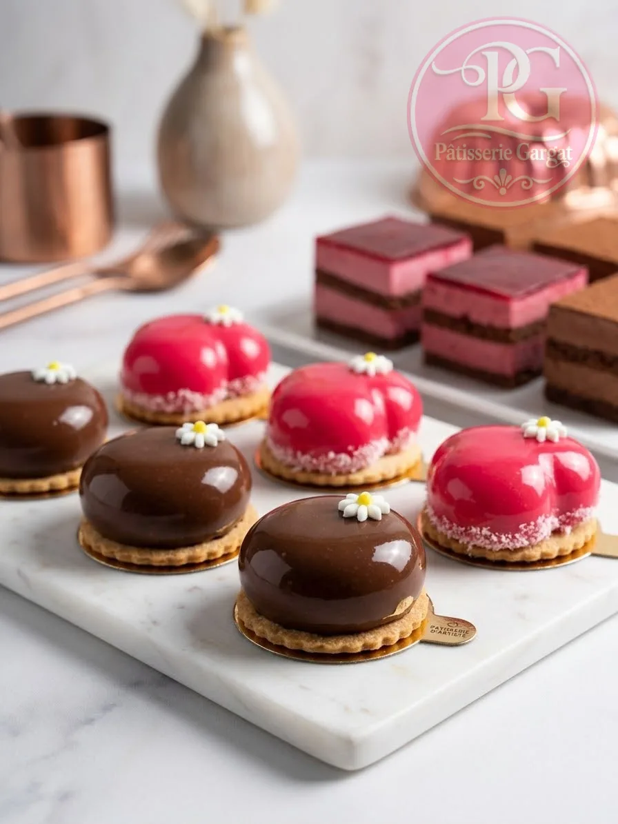 Dôme chocolat et fraise — Pâtisserie Gargat